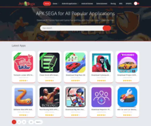 Apksega.com(Download All Popular Apps (APK)) Screenshot