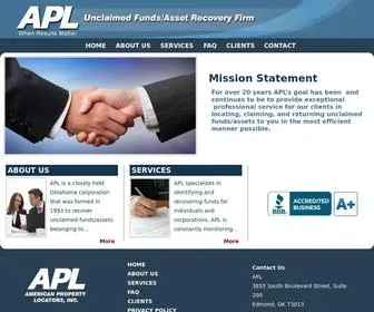 APL-Inc.com(American Property Locators) Screenshot