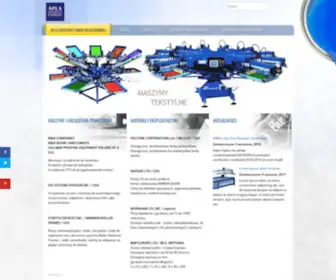 Apla.com.pl(APLA Amerykańskie Technologie Sitodruku Edwin Kuffel Sp) Screenshot