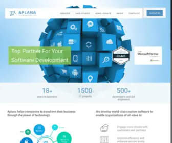 Aplana.com(Custom software development company) Screenshot