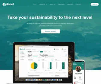 Aplanet.org(Sustainability, CSR, and Volunteering Management Software) Screenshot