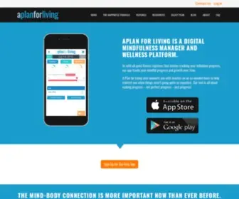 Aplanforliving.com(A Plan For Living’s happiness tracker) Screenshot