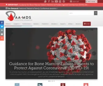 Aplastic.org(The Aplastic Anemia and MDS International Foundation) Screenshot