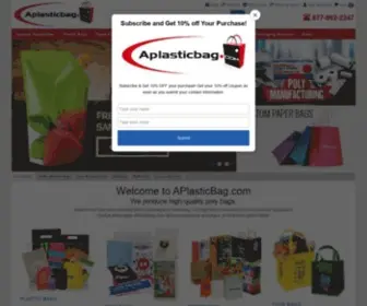 Aplasticbag.com(Custom Printed Plastic Bags for Promotions) Screenshot