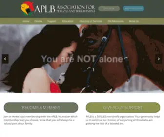 APLB.org(Pet aftercare) Screenshot