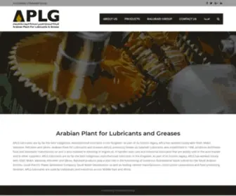 APLG.com.sa(Arabian Plant for Lubricants and Greases) Screenshot