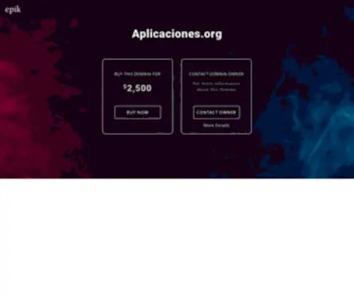 Aplicaciones.org(Contact with domain owner) Screenshot