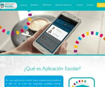 Aplicacionescolar.com(Inicio) Screenshot