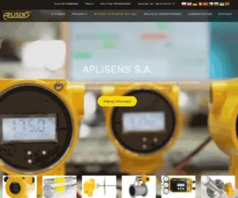 Aplisens.pl(Aplisens S.A. producent aparatury kontrolno) Screenshot