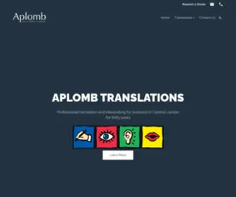 Aplombonline.com(Translation Services) Screenshot