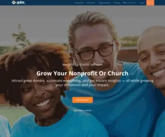 Aplossoftware.com(Online software made for nonprofits and churches) Screenshot