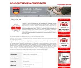 Aplus-Certification-Training.com(A+/Aplus certification training) Screenshot