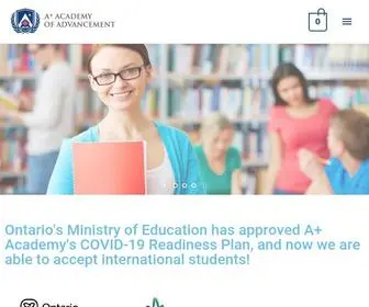 Aplusacademy.ca(Private School & International School of Language and Culture) Screenshot