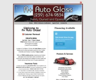 Aplusautoglass.biz(A+ Auto Glass) Screenshot