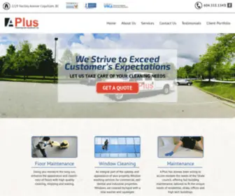 Apluscleaning.ca(A Plus Cleaning) Screenshot
