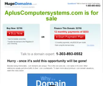 Apluscomputersystems.com(Computer service) Screenshot