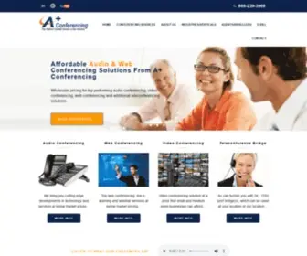 Aplusconferencing.com(Affordable Audio Video Conferencing Solutions from A) Screenshot