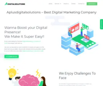 Aplusdigitalsolutions.com(Best Digital Marketing Agency in Gurgaon) Screenshot