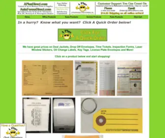 Aplusdirect.com(Specialized Forms for Automotive) Screenshot
