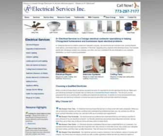 Apluselectricalservices.com(A+ Electrical Services) Screenshot