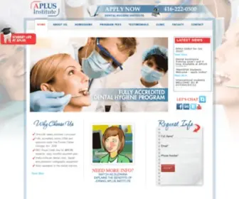 Aplusinstitute.ca(APLUS Institute) Screenshot