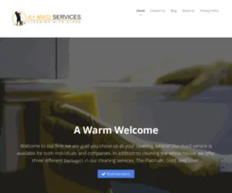 Aplusmaidservice.com(A Plus Maid Service) Screenshot