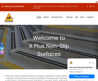 Aplusnonslip.com(Concrete coatings and non) Screenshot