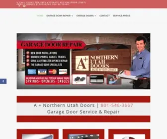 Aplusnorthernutahdoors.com(Utah Garage Door Repair & Install) Screenshot