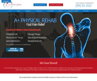 Aplusphysicalrehab.com(Malden Chiropractor) Screenshot