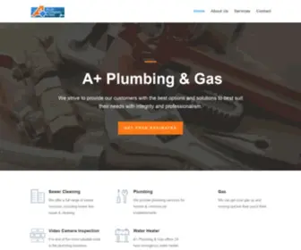 Aplusplumbinggas.com(A Plus Plumbing & Gas) Screenshot