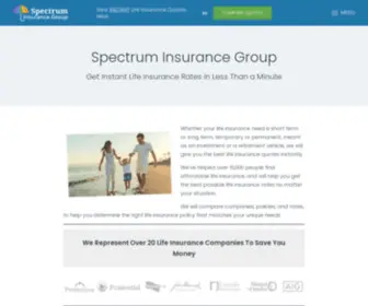 Aplusquotes.com(Spectrum Insurance Group) Screenshot