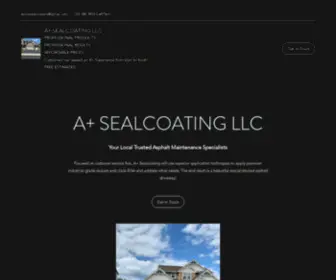 Aplussealcoating.com(Asphalt) Screenshot