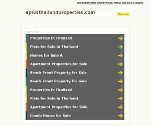 Aplusthailandproperties.com(A Plus Property Sale Rent) Screenshot