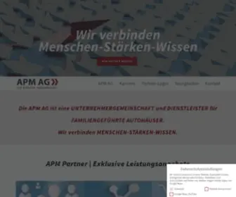 APM-Ag.de(APM AG Die andere Perspektive Wir verbinden Menschen) Screenshot