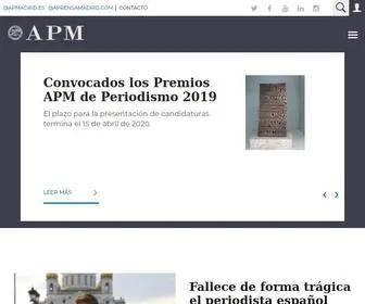 Apmadrid.es(La Asociación de la Prensa de Madrid (APM)) Screenshot