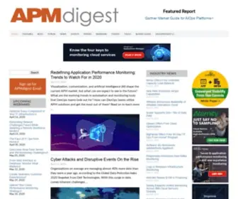 Apmdigest.com(Application Performance Management) Screenshot