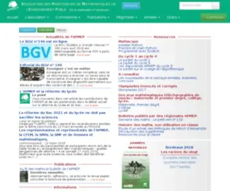 Apmep.asso.fr(Apmep) Screenshot