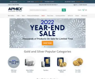 Apmex.com Screenshot