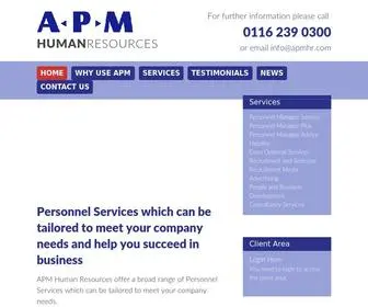 APMHR.com(We deliver robust HR solutions to the SME market. Our advice) Screenshot