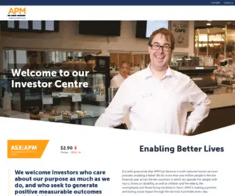 Apminvestors.net.au(Advanced Personnel Management) Screenshot