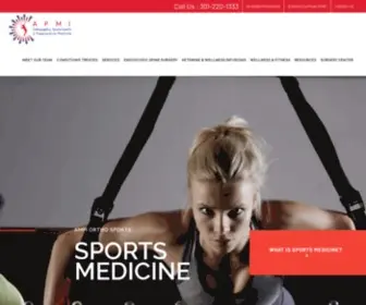 Apmiorthosports.com(APMI Orthopaedics) Screenshot