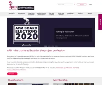 APM.org.uk(Association for Project Management) Screenshot