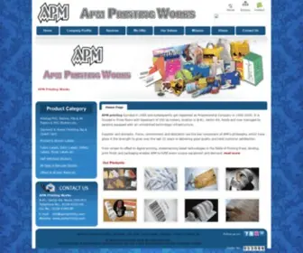 Apmprinting.com(APM Printing Works) Screenshot