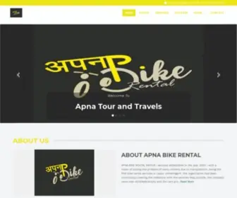 Apnabikerental.in(APNA TRAVELS AND BIKES) Screenshot