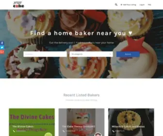 Apnacake.com(Discover home bakers and more near you) Screenshot