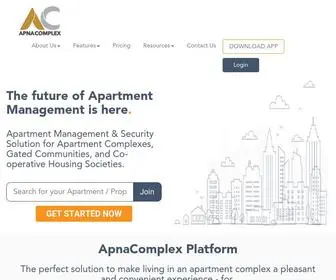 Apnacomplex.com(Apartment Society Management Software) Screenshot