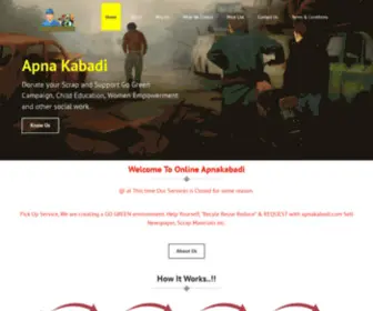 Apnakabadi.com(Apna Kabadi) Screenshot