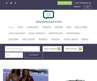 Apnalounge.com(Free Classified Listings) Screenshot