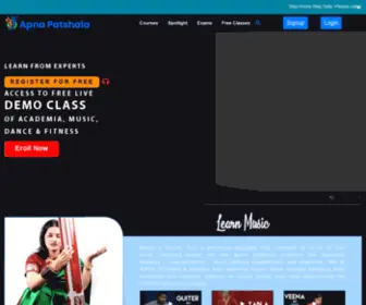 Apnapatshala.com(Online Courses) Screenshot