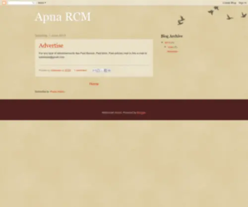 Apnarcm.blogspot.com(Apna RCM) Screenshot
